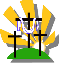 crosses with sunrays